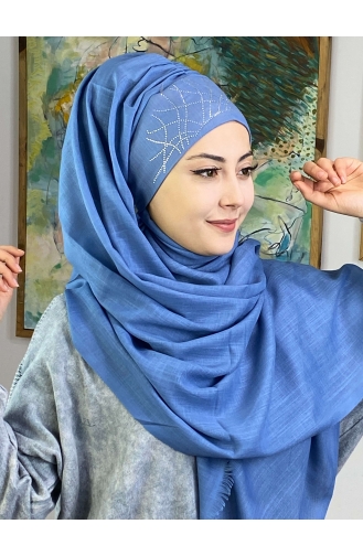 Hellblau Praktischer Turban 1ŞBTTHZŞL01-02