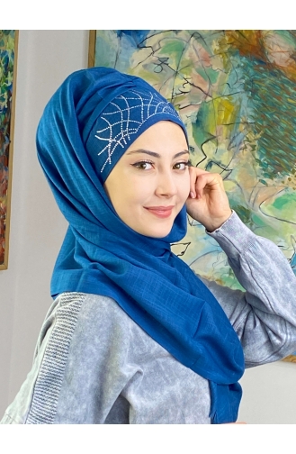 Dark Blue Ready to Wear Turban 1ŞBTTHZŞL01-03