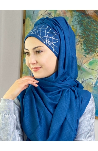 Dark Blue Ready to Wear Turban 1ŞBTTHZŞL01-03