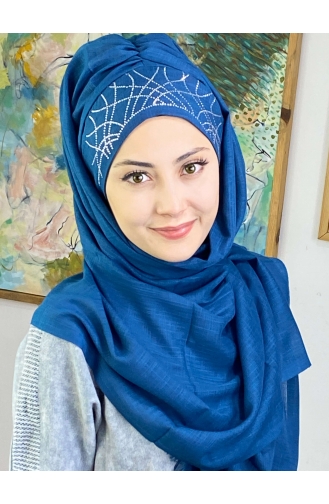 Dark Blue Ready to Wear Turban 1ŞBTTHZŞL01-03