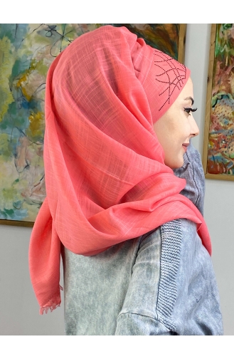 Turban Pret-a-Porter Rose Orange pâle 1ŞBTTHZŞL01-04