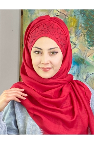 Weinrot Praktischer Turban 2ŞBTTHZŞL02-01