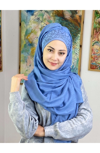 Hellblau Praktischer Turban 2ŞBTTHZŞL02-02