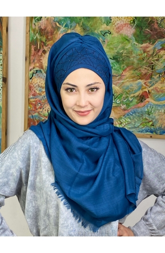 Dunkelblau Praktischer Turban 2ŞBTTHZŞL02-03