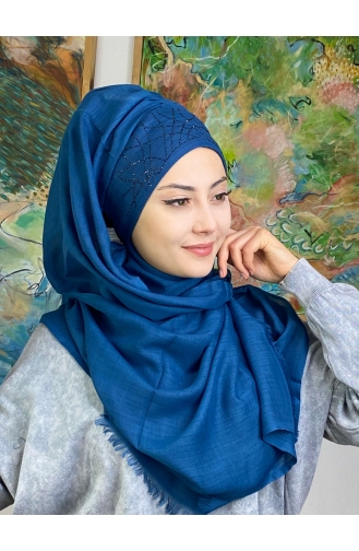 Dunkelblau Praktischer Turban 2ŞBTTHZŞL02-03