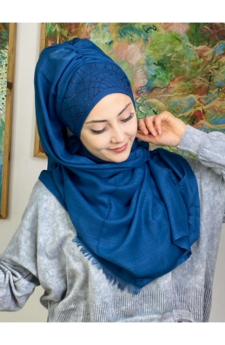 Dunkelblau Praktischer Turban 2ŞBTTHZŞL02-03
