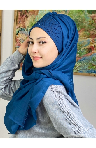 Dark Blue Ready to Wear Turban 2ŞBTTHZŞL02-03