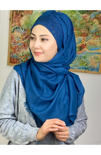 Dunkelblau Praktischer Turban 2ŞBTTHZŞL02-03