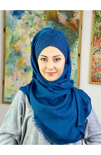 Dunkelblau Praktischer Turban 2ŞBTTHZŞL02-03