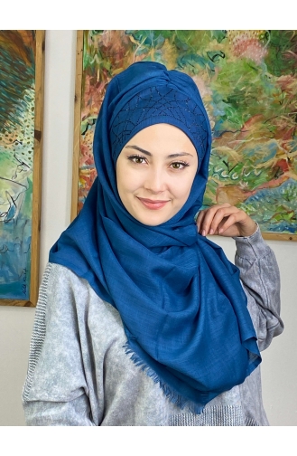 Dark Blue Ready to Wear Turban 2ŞBTTHZŞL02-03