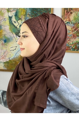 Dark Brown Ready to wear Turban 2ŞBTTHZŞL02-05