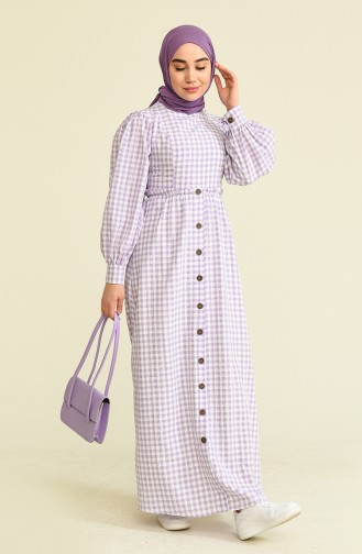Violet Hijab Dress 10760.Lila
