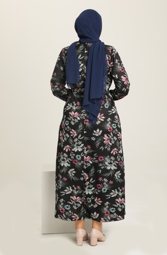 Robe Hijab Bleu Marine 4801A-02