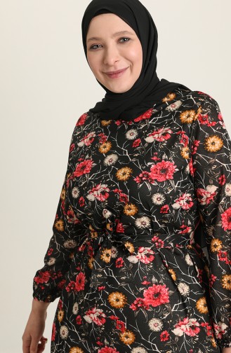 فستان أحمر كلاريت 4801B-01