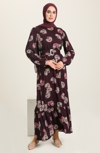 Purple Hijab Dress 2271-01