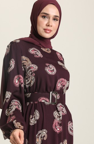 Purple Hijab Dress 2271-01