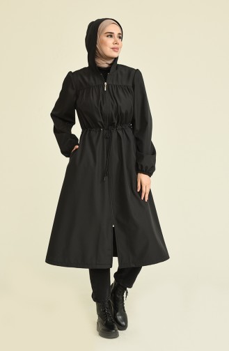 Black Trench Coats Models 6905-01