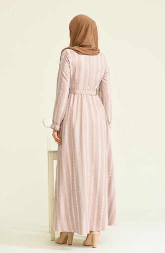 Mink Hijab Dress 10434.Vizon