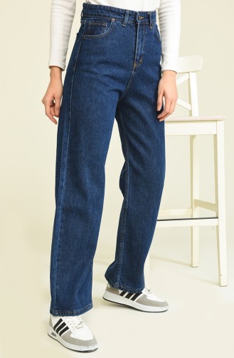 Pantalon Bleu Foncé 13055