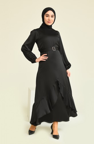 Black Hijab Dress 4566-01