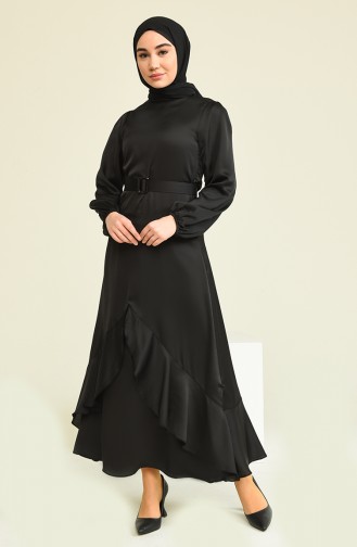 Black Hijab Dress 4566-01