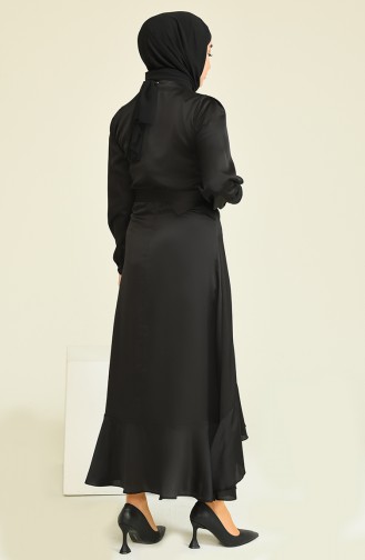 Black İslamitische Jurk 4566-01