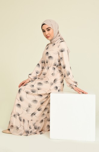 Robe Hijab Beige 3111-02