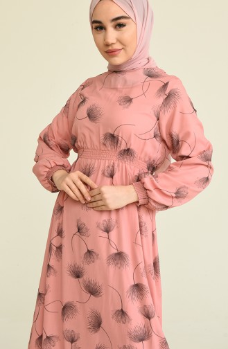 Dusty Rose Hijab Dress 3111-04