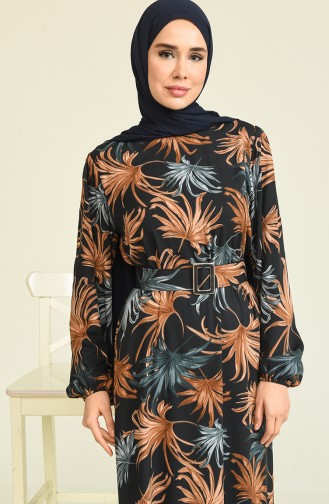 Black Hijab Dress 2266-01