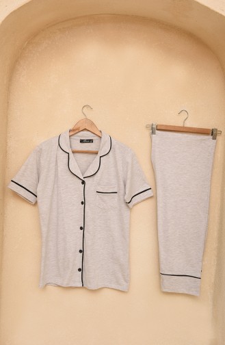 Beige Pyjama 5761-01