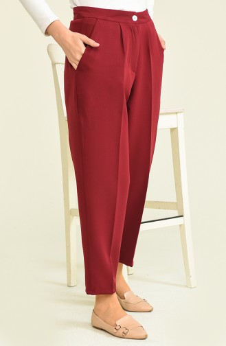 Claret red Broek 13159