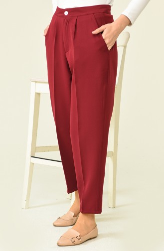 Claret red Broek 13159