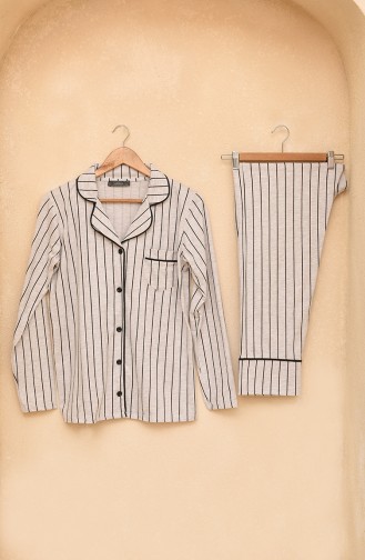 Grau Pyjama 5739-01