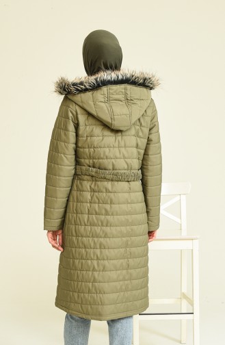 Dark Khaki Winter Coat 519521-06