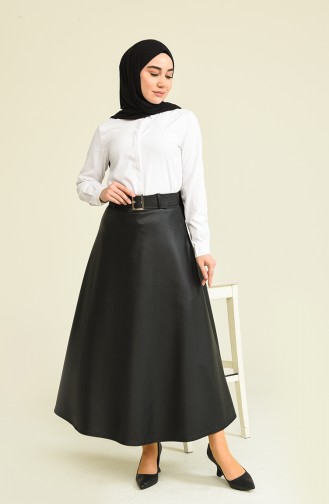Black Skirt 10571.Siyah