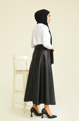 Black Skirt 10571.Siyah