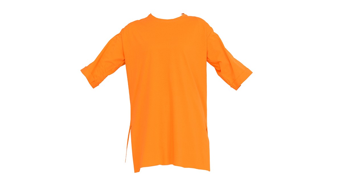 neon orange dri fit shirt
