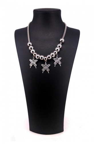 Collier Gris argenté 9853000017698