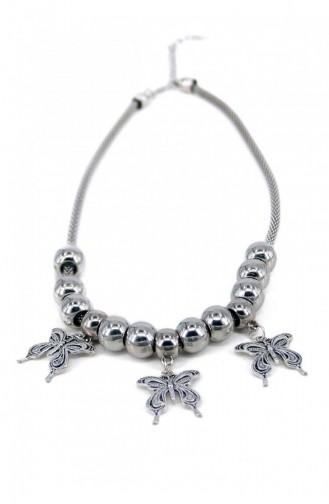 Collier Gris argenté 9853000017698