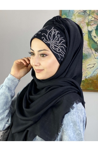 Schwarz Praktischer Turban 01YPKHŞL26OCK-02