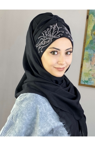 Schwarz Praktischer Turban 01YPKHŞL26OCK-02
