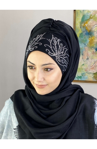 Schwarz Praktischer Turban 01YPKHŞL26OCK-02