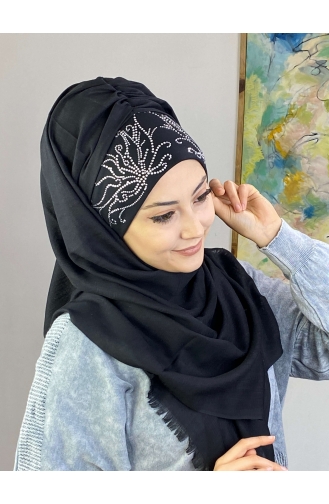 Schwarz Praktischer Turban 01YPKHŞL26OCK-02