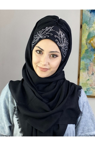 Schwarz Praktischer Turban 01YPKHŞL26OCK-02