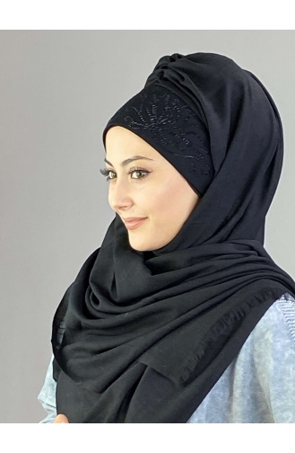 Black Ready to wear Turban 02YPKHŞL26OCK-02