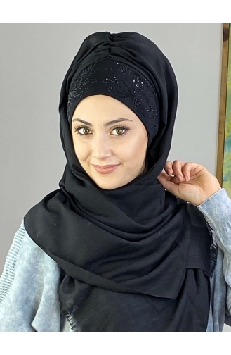 Black Ready to wear Turban 02YPKHŞL26OCK-02