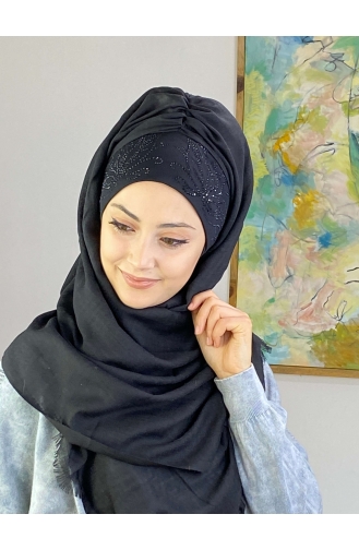 Black Ready to wear Turban 02YPKHŞL26OCK-02