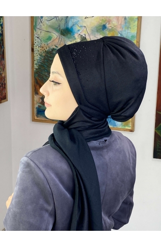 Black Ready to Wear Turban 3TBN27OCK-01