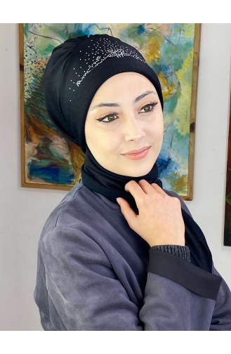 Black Ready to Wear Turban 3TBN27OCK-02