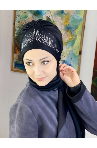 Black Ready to Wear Turban 5TBN27OCK-01